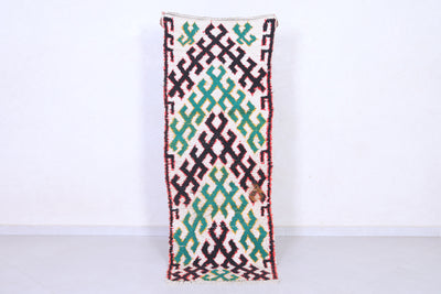 Vintage handmade moroccan berber runner rug 2.2 FT X 6.1 FT