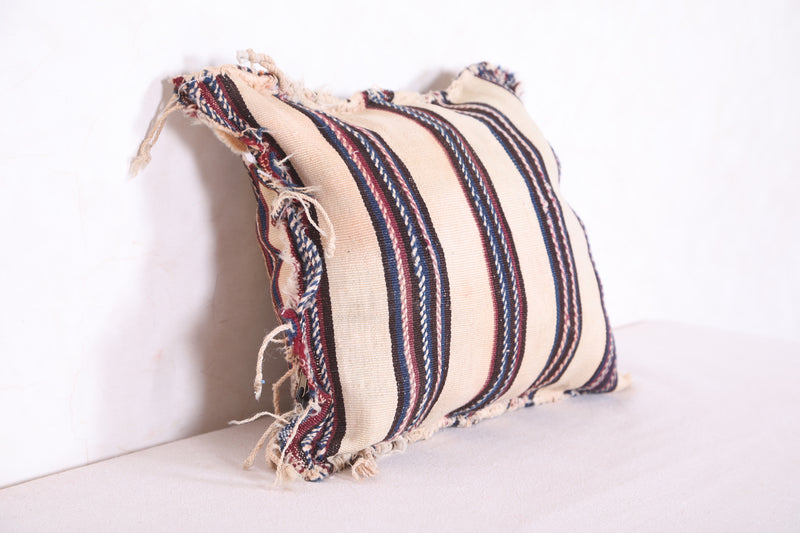 Moroccan striped pillow 13.7 INCHES X 16.1 INCHES