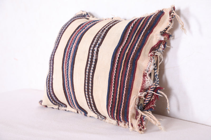 Moroccan striped pillow 13.7 INCHES X 16.1 INCHES