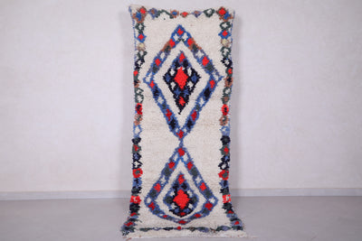 Shaggy Moroccan runner rug 2.9 X 7.7 Feet