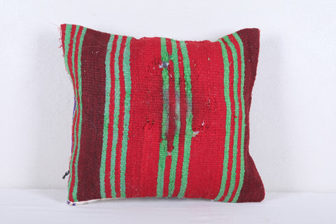 Vintage moroccan handwoven kilim pillow 16.1 INCHES X 18.1 INCHES