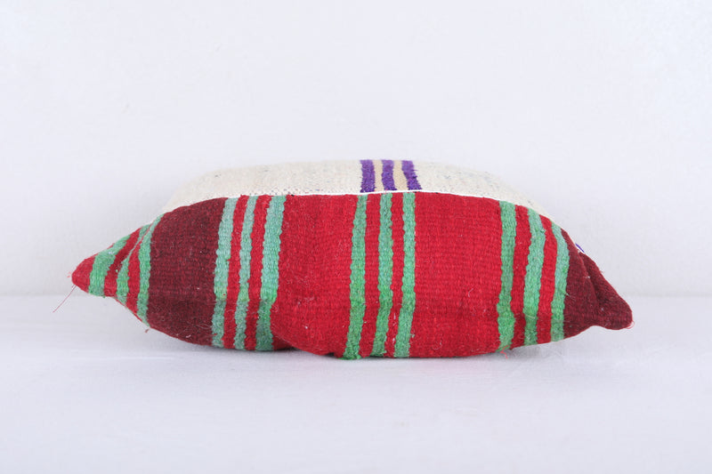 Vintage moroccan handwoven kilim pillow 16.1 INCHES X 18.1 INCHES - kilim pillow