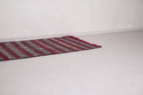 Vintage moroccan handwoven kilim runner rug 3.9 FT X 12 FT