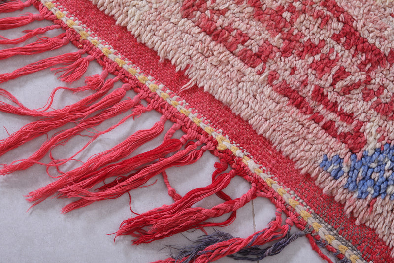 Vintage berber red rug 4 X 6.3 Feet