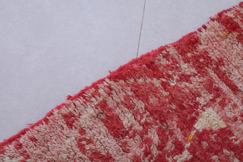 Vintage berber red rug 4 X 6.3 Feet