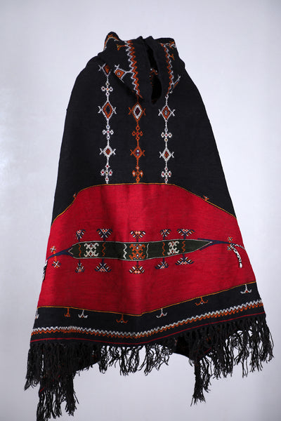 Handmade vintage cape, berber moroccan cape