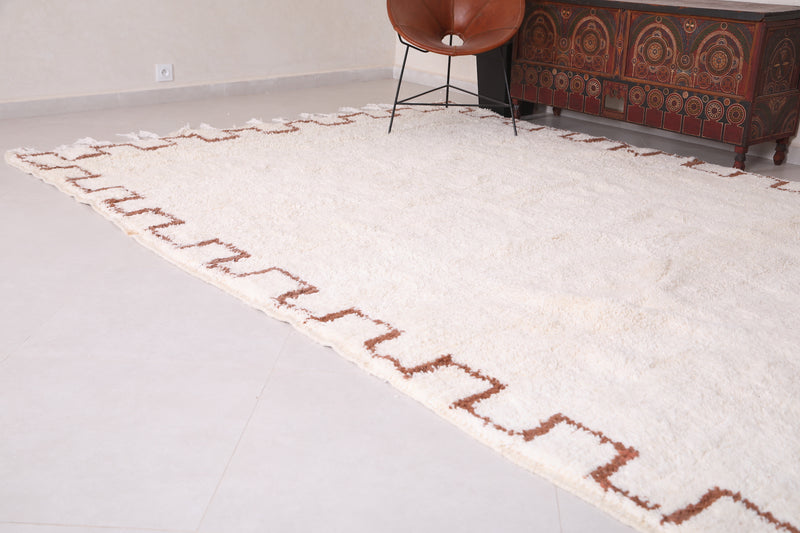 Beige Moroccan Rug - Handmade Living Room carpet - Custom Rug