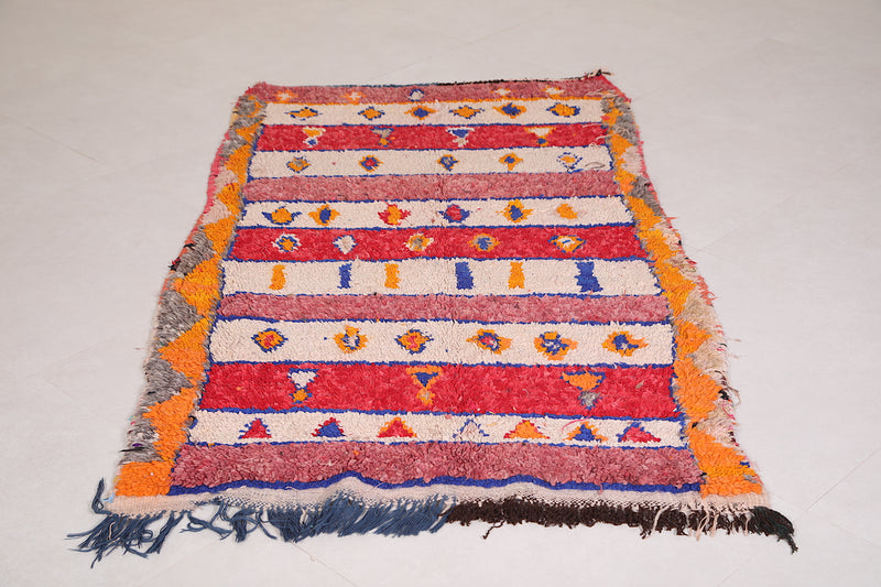 Colorful Berber rug 3.3 X 5.8 Feet