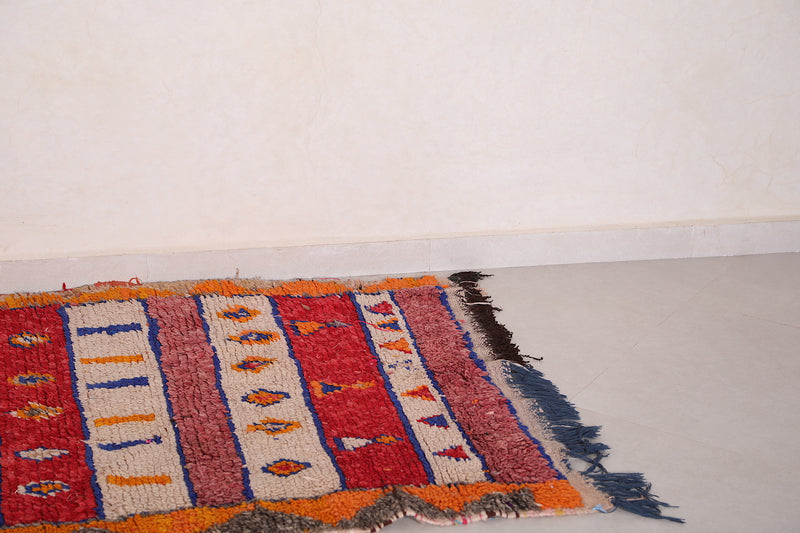 Colorful Berber rug 3.3 X 5.8 Feet