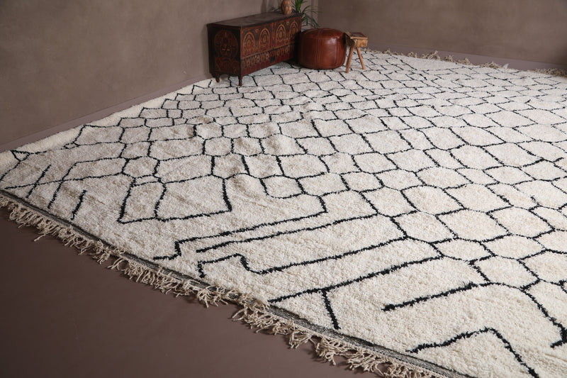 Beige Moroccan Berber rug - Custom Azilal rug - Wool rug - custom moroccan rugs