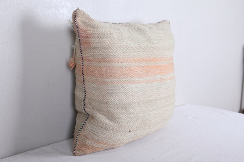 Vintage moroccan handwoven kilim pillow 20.8 INCHES X 23.2 INCHES - kilim pillow