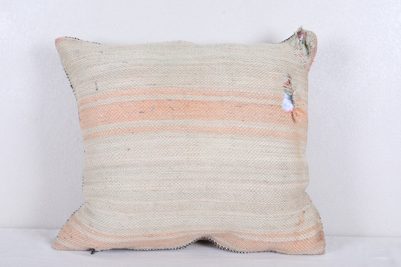 Vintage moroccan handwoven kilim pillow 20.8 INCHES X 23.2 INCHES - kilim pillow