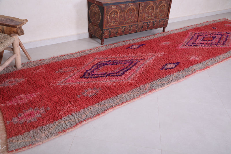 Runner handmade rug, custom wool berber carpet