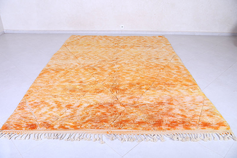 Custom Orange Moroccan rug - Handmade Moroccan rug shag