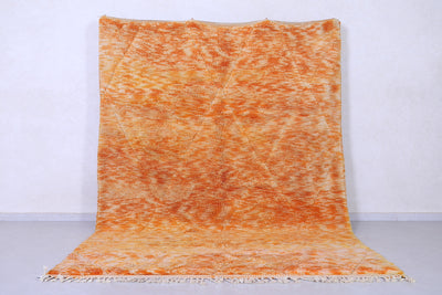 Custom Orange Moroccan rug - Handmade Moroccan rug shag