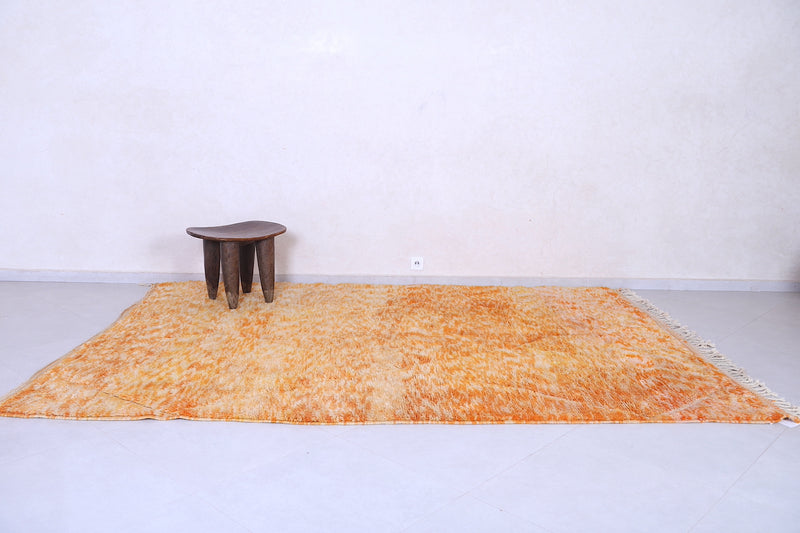 Custom Orange Moroccan rug - Handmade Moroccan rug shag