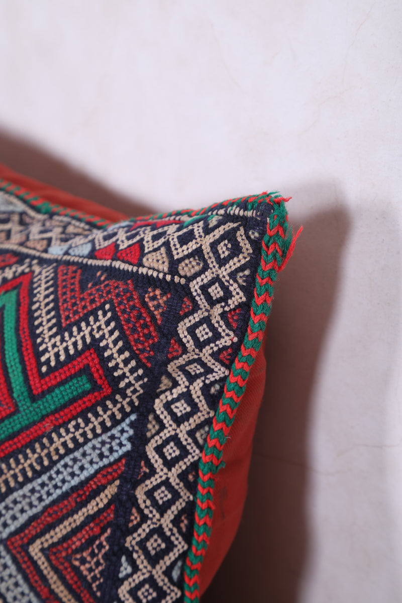 Moroccan pillow rug 12.5 INCHES X 18.1 INCHES