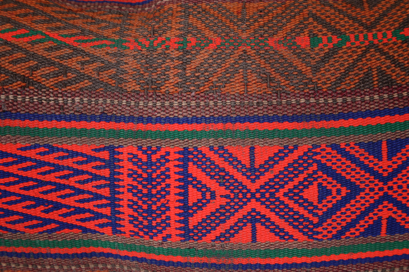 Vintage Berber Kilim Pillow 13.7 INCHES X 22.4 INCHES