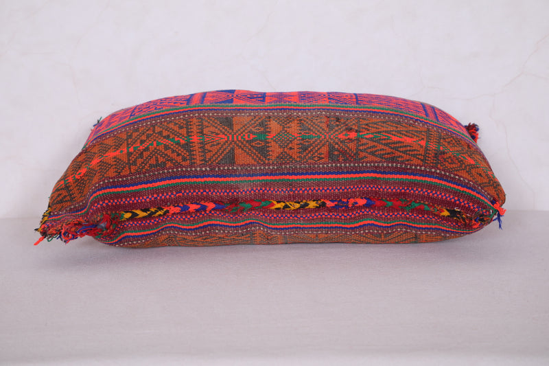 Vintage Berber Kilim Pillow 13.7 INCHES X 22.4 INCHES