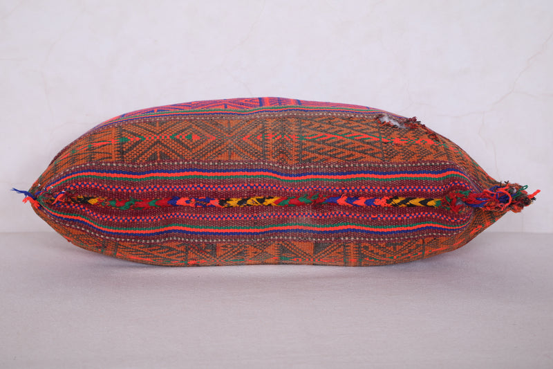 Vintage Berber Kilim Pillow 13.7 INCHES X 22.4 INCHES