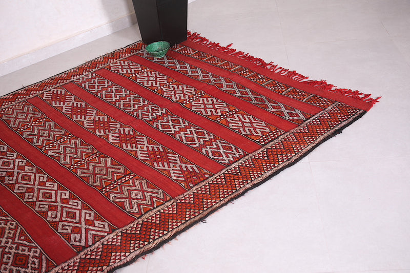 Berber kilim rug 5.2 FT X 9.5 FT