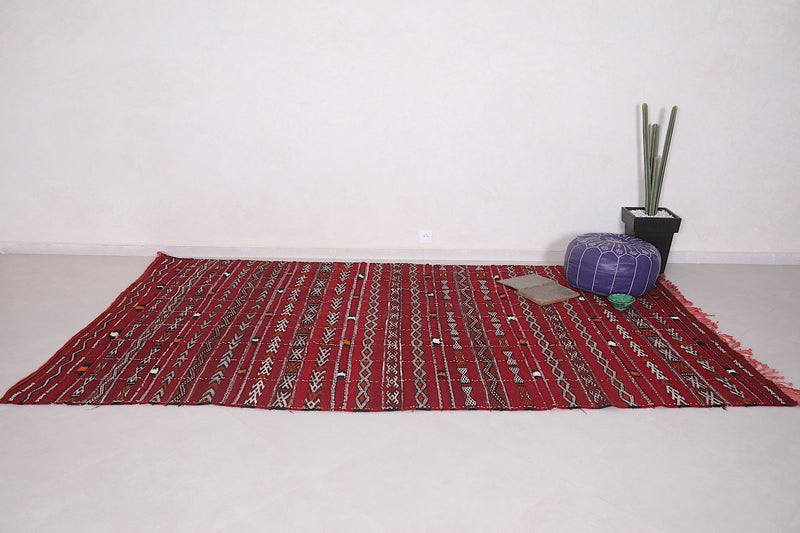 Hand woven Moroccan rug 5.9 FT X 10.6 FT