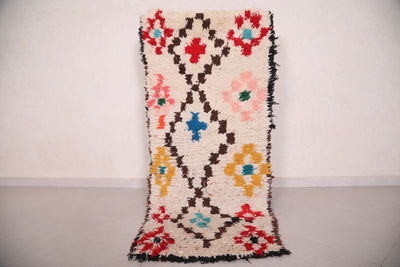 Moroccan Rug 2.4 x 5.6 Feet - Handwoven Floral Charm - moroccan rug