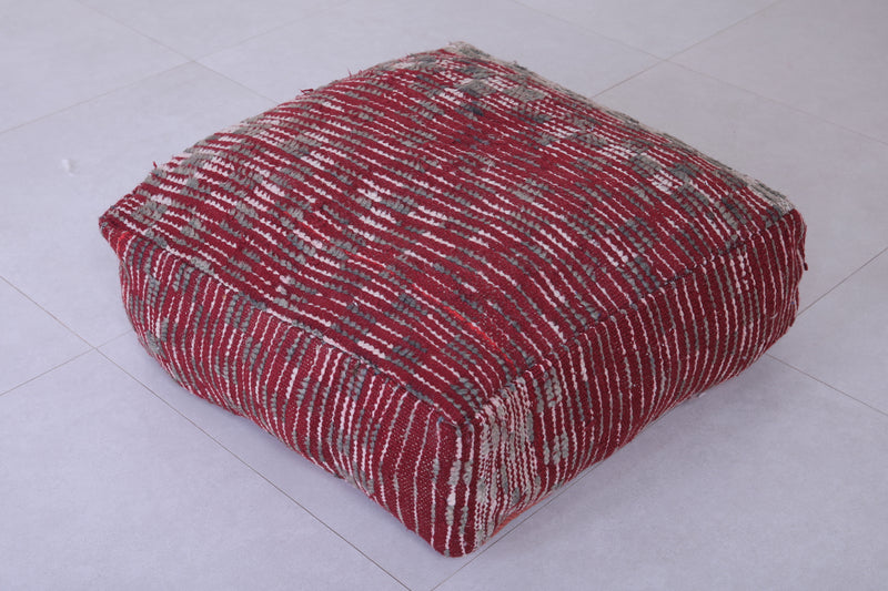 Two moroccan handmade ottoman poufs