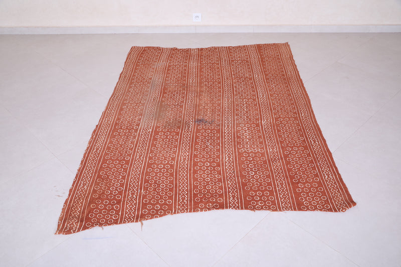 Vintage flat woven kilim 4.9 FT X 6.6 FT