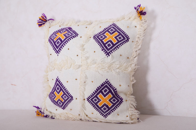 Moroccan pillow 14.5 INCHES X 16.7 INCHES