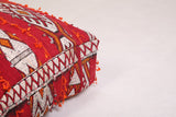 Two Hand knotted Moroccan Kilim Poufs