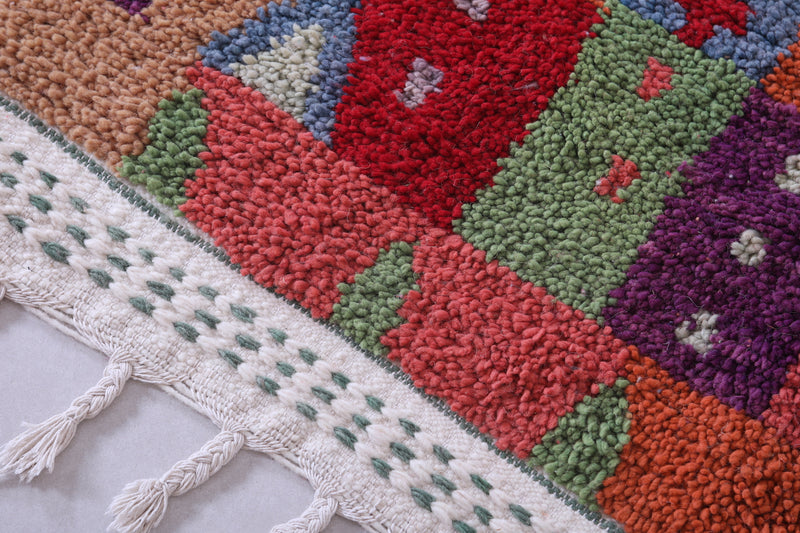 Colourful handmade moroccan berber rug 5.4 FT X 8.9 FT