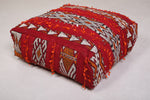 Two Hand knotted Moroccan Kilim Poufs