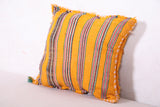 Yellow Moroccan pillow 14.5 INCHES X 15.3 INCHES