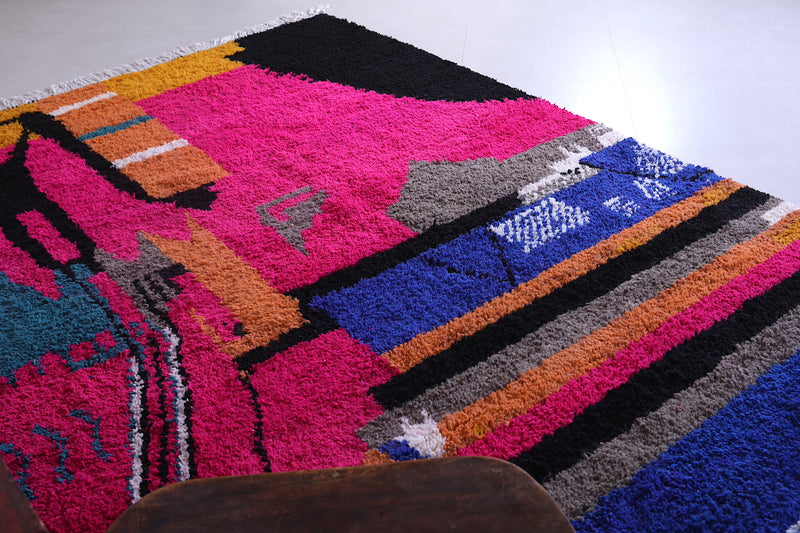 Colorful Moroccan rug - Shag Moroccan rug - Custom Rug