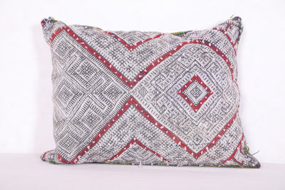 Moroccan silver pillow 14.5 INCHES X 18.5 INCHES