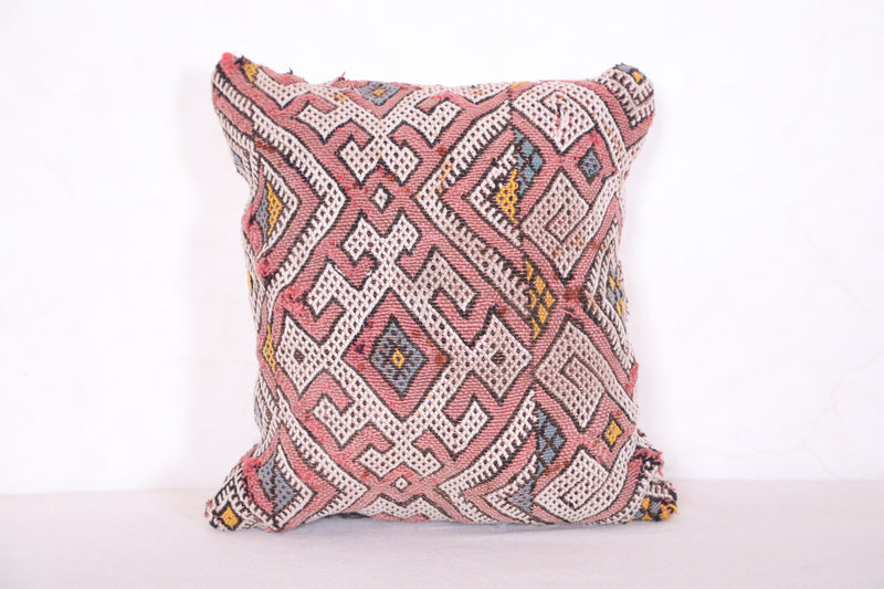 Small Moroccan pillow 14.1 INCHES X 12.9 INCHES