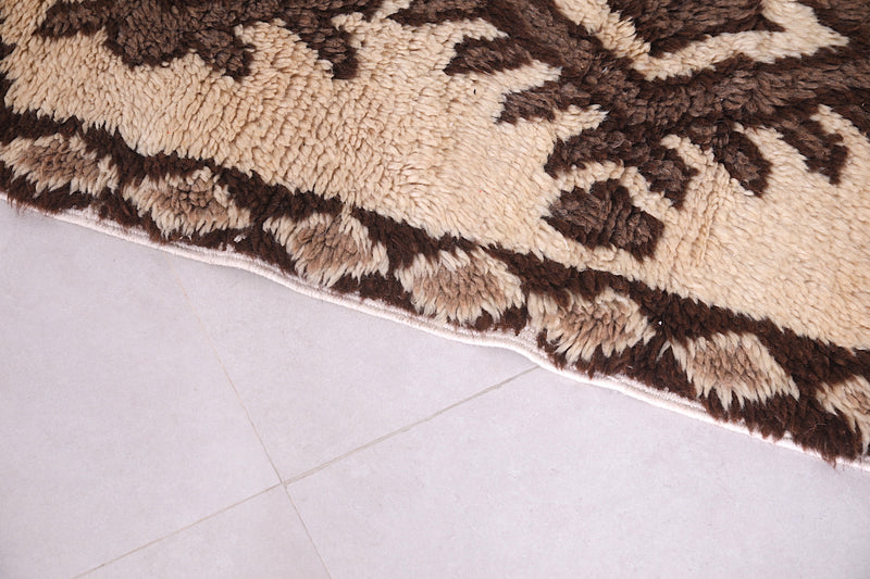 Runner Moroccan Rug Beige 2.6 X 6.3 Feet