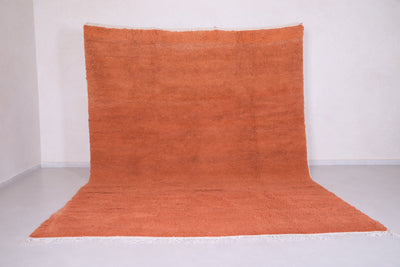 Custom handmade orange rug - Moroccan berber carpet