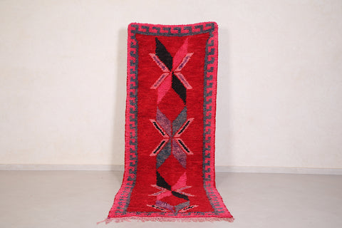 Red Runner Rug 3.3 X 9.6 Feet