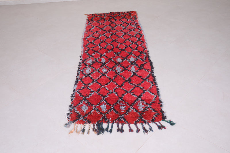 Moroccan Runner Rug Red 2.7 X 7.9 Feet