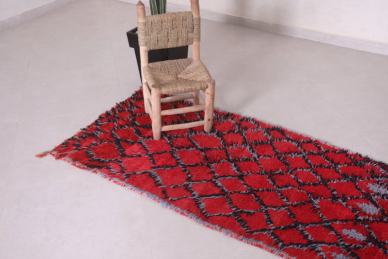 Moroccan Runner Rug Red 2.7 X 7.9 Feet