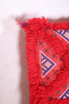 Red Moroccan Pillow 16.9 INCHES X 18.1 INCHES