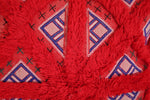 Red Moroccan Pillow 16.9 INCHES X 18.1 INCHES