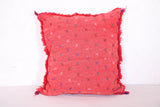 Red Moroccan Pillow 16.9 INCHES X 18.1 INCHES