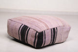 Two Stunning Purple  Moroccan Kilim Poufs