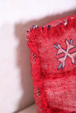 Moroccan Pillow Red 16.1 INCHES X 16.1 INCHES