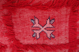 Moroccan Pillow Red 16.1 INCHES X 16.1 INCHES