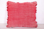 Moroccan Pillow Red 16.1 INCHES X 16.1 INCHES