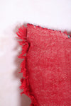 Moroccan Pillow Red 16.1 INCHES X 16.1 INCHES